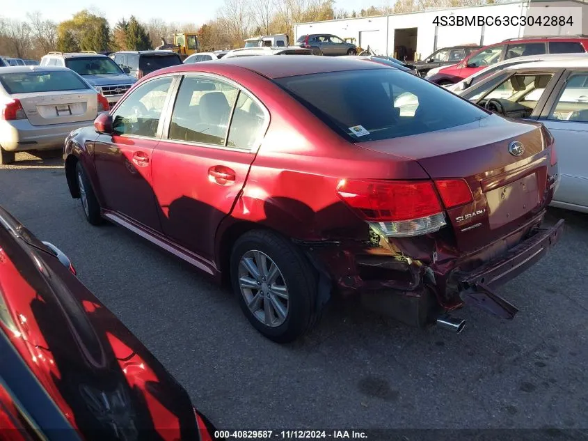 2012 Subaru Legacy 2.5I Premium VIN: 4S3BMBC63C3042884 Lot: 40829587