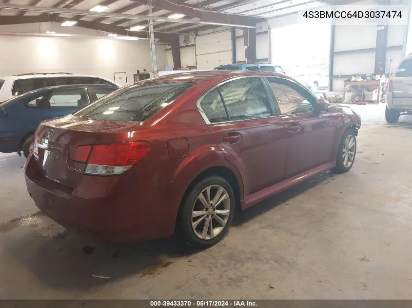 2013 Subaru Legacy 2.5I Premium VIN: 4S3BMCC64D3037474 Lot: 39433370