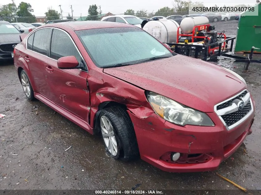 2013 Subaru Legacy 2.5I Limited VIN: 4S3BMBK67D3040798 Lot: 40246514