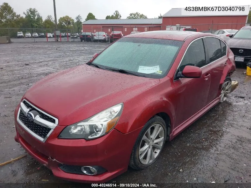 2013 Subaru Legacy 2.5I Limited VIN: 4S3BMBK67D3040798 Lot: 40246514