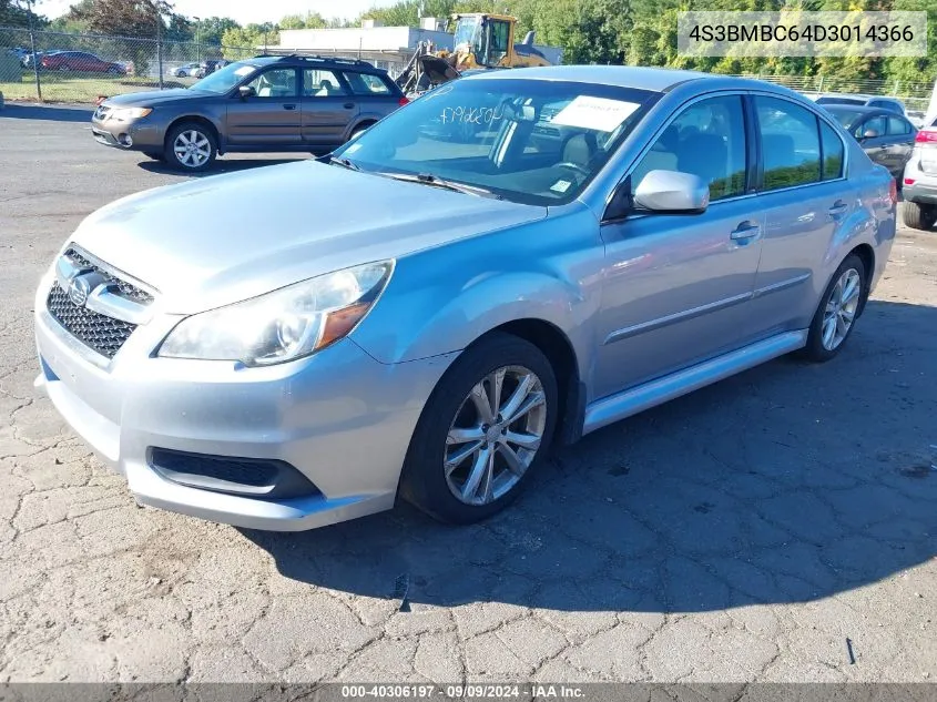 2013 Subaru Legacy 2.5I Premium VIN: 4S3BMBC64D3014366 Lot: 40306197