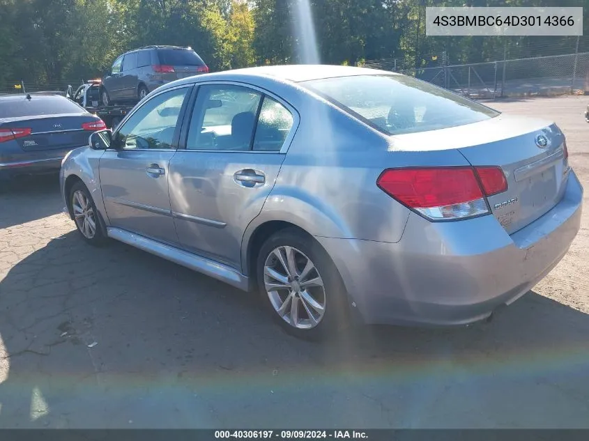 2013 Subaru Legacy 2.5I Premium VIN: 4S3BMBC64D3014366 Lot: 40306197