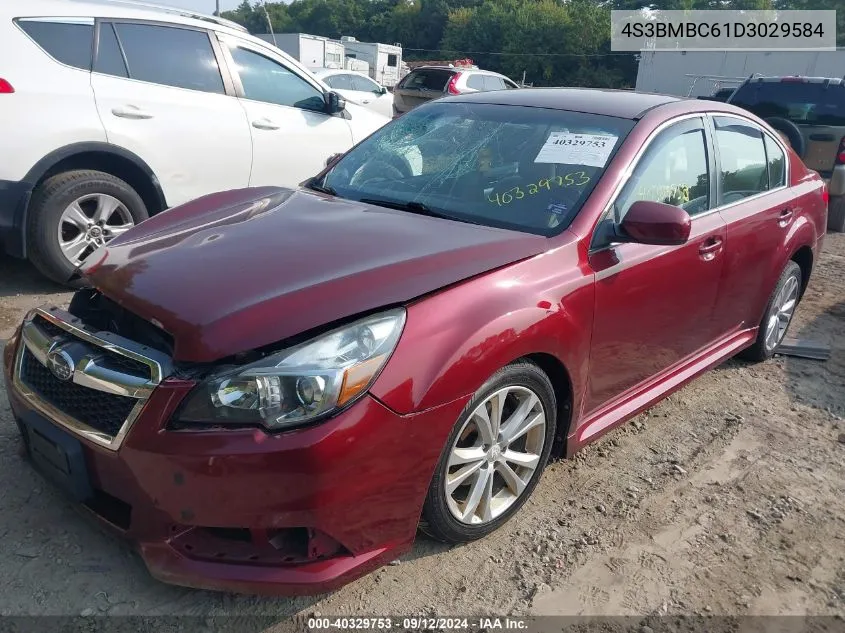 2013 Subaru Legacy 2.5I Premium VIN: 4S3BMBC61D3029584 Lot: 40329753