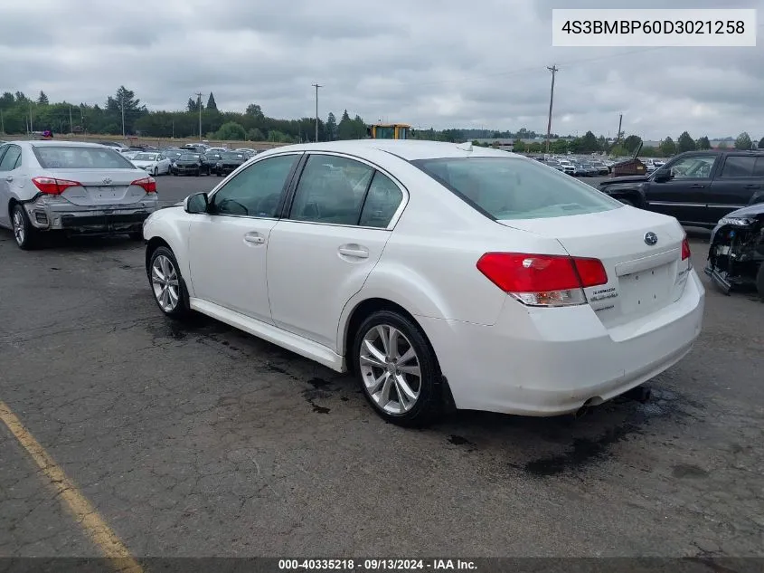 4S3BMBP60D3021258 2013 Subaru Legacy 2.5I Limited