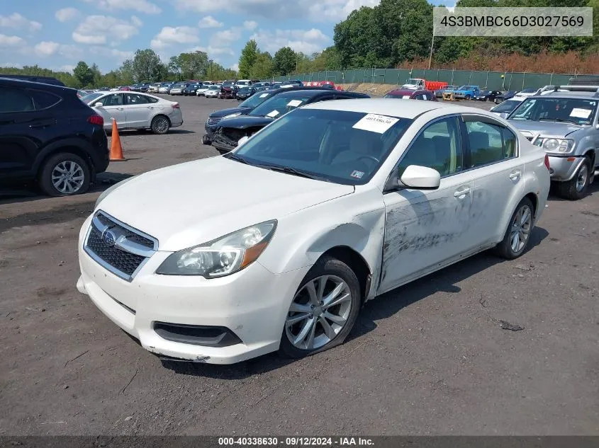 2013 Subaru Legacy 2.5I Premium VIN: 4S3BMBC66D3027569 Lot: 40338630