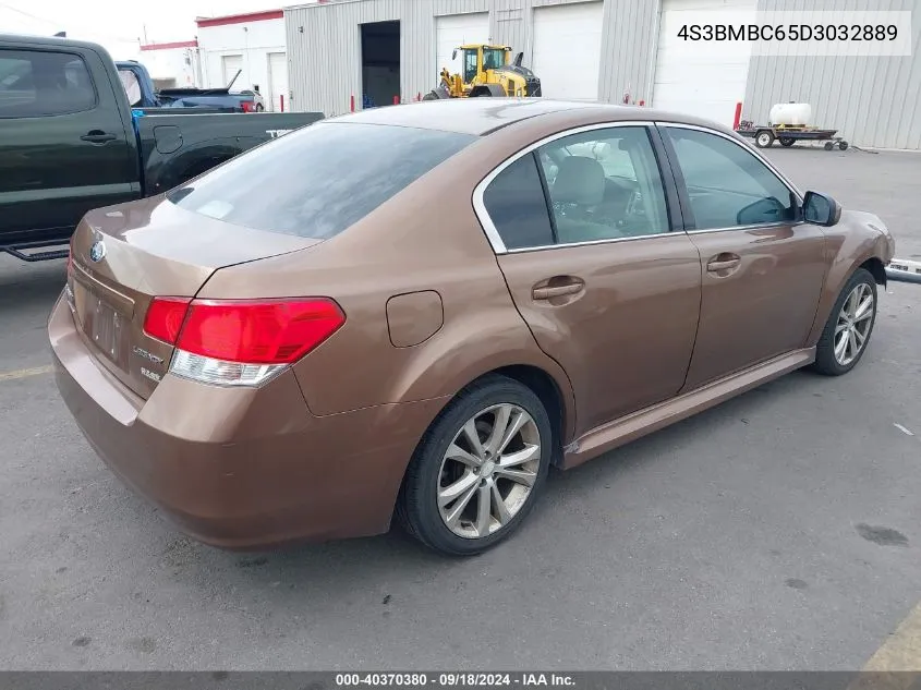 2013 Subaru Legacy 2.5I Premium VIN: 4S3BMBC65D3032889 Lot: 40370380