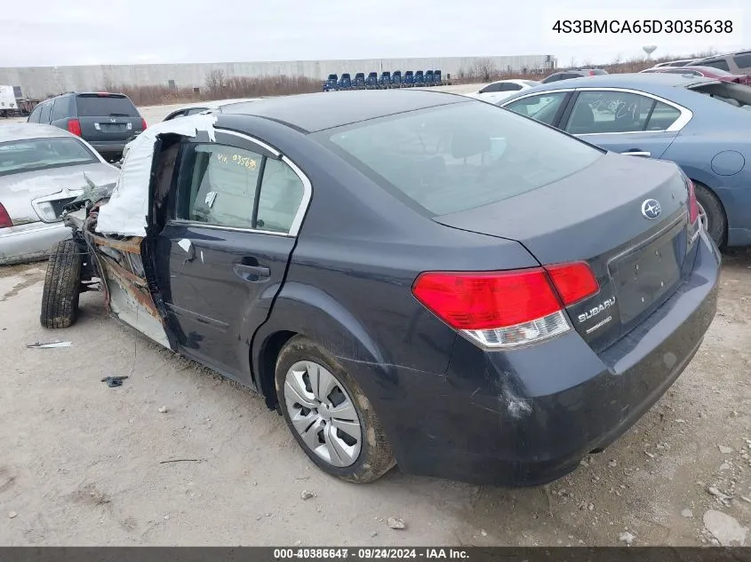 2013 Subaru Legacy 2.5I VIN: 4S3BMCA65D3035638 Lot: 40386647