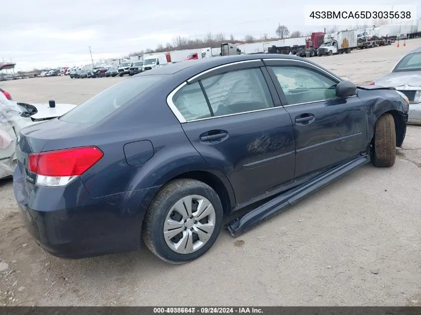 2013 Subaru Legacy 2.5I VIN: 4S3BMCA65D3035638 Lot: 40386647