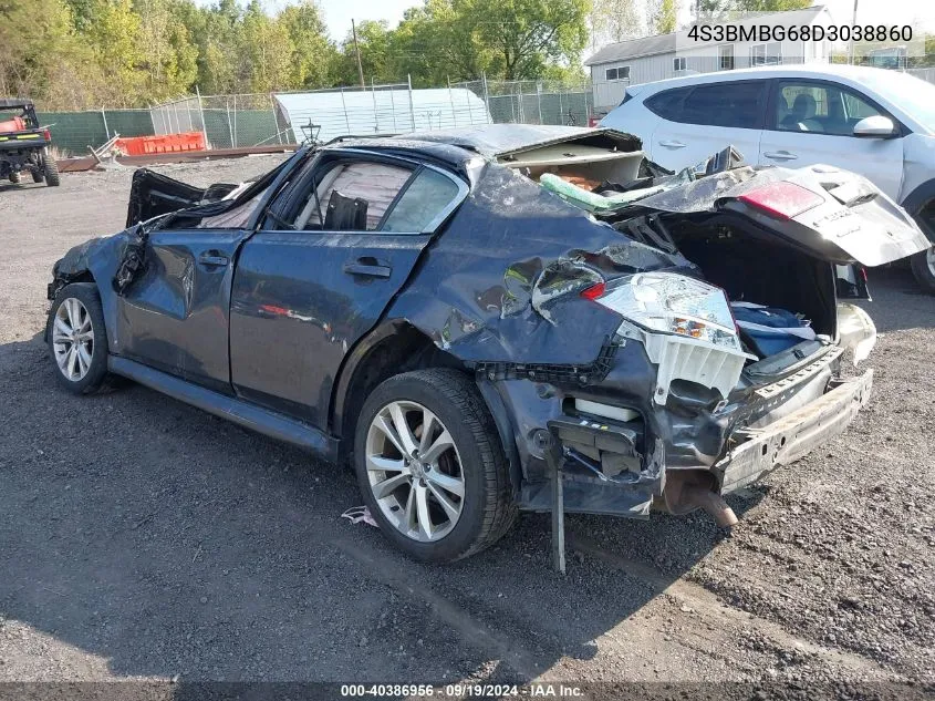 2013 Subaru Legacy 2.5I Premium VIN: 4S3BMBG68D3038860 Lot: 40386956