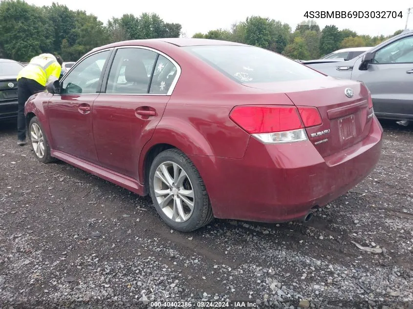 2013 Subaru Legacy 2.5I Premium VIN: 4S3BMBB69D3032704 Lot: 40402386