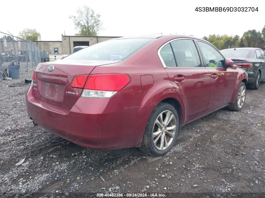 2013 Subaru Legacy 2.5I Premium VIN: 4S3BMBB69D3032704 Lot: 40402386