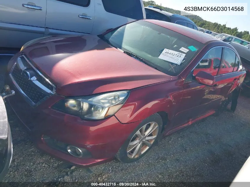 2013 Subaru Legacy 2.5I Limited VIN: 4S3BMCK66D3014568 Lot: 40432715