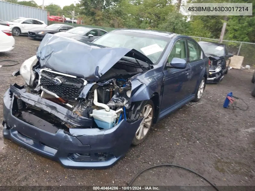 2013 Subaru Legacy 2.5I Limited VIN: 4S3BMBJ63D3017214 Lot: 40464286