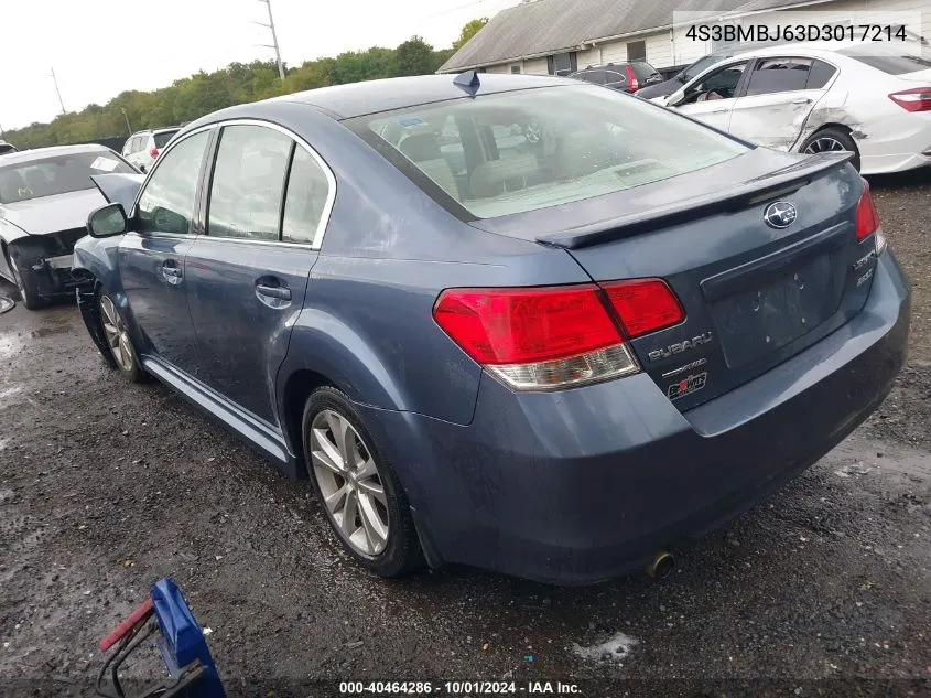 2013 Subaru Legacy 2.5I Limited VIN: 4S3BMBJ63D3017214 Lot: 40464286