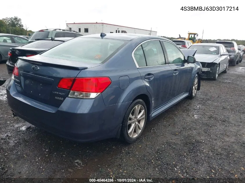 2013 Subaru Legacy 2.5I Limited VIN: 4S3BMBJ63D3017214 Lot: 40464286