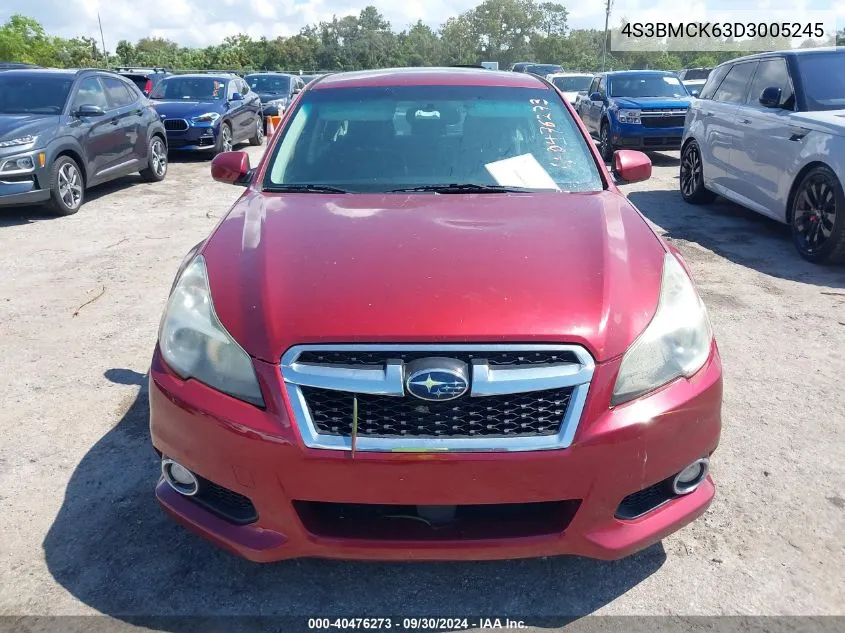 2013 Subaru Legacy 2.5I Limited VIN: 4S3BMCK63D3005245 Lot: 40476273