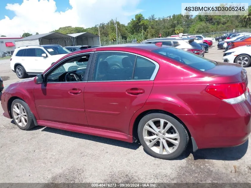 2013 Subaru Legacy 2.5I Limited VIN: 4S3BMCK63D3005245 Lot: 40476273