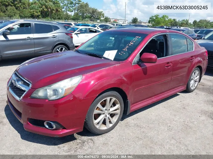 2013 Subaru Legacy 2.5I Limited VIN: 4S3BMCK63D3005245 Lot: 40476273