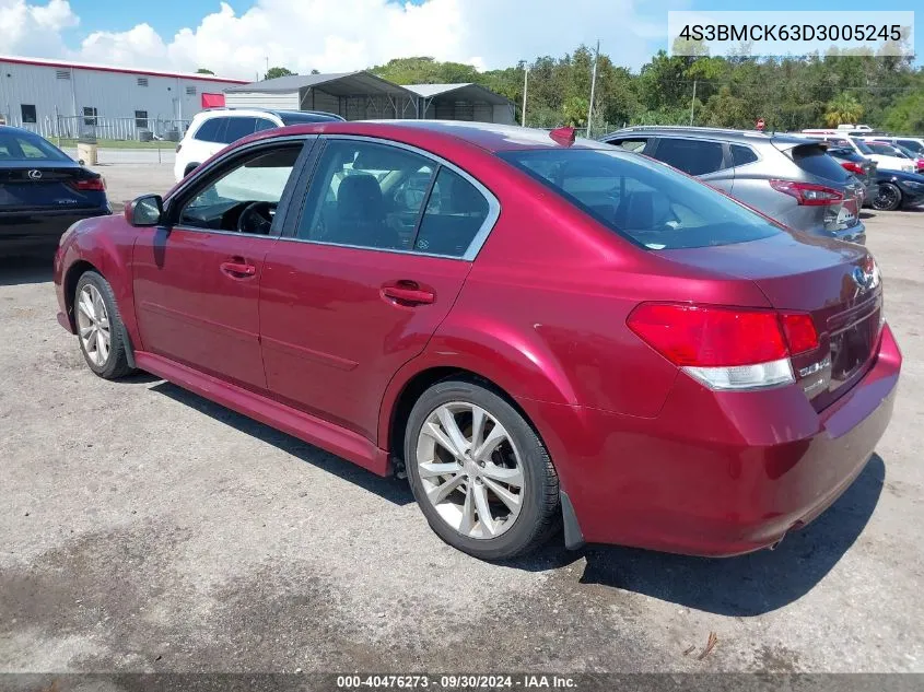 2013 Subaru Legacy 2.5I Limited VIN: 4S3BMCK63D3005245 Lot: 40476273