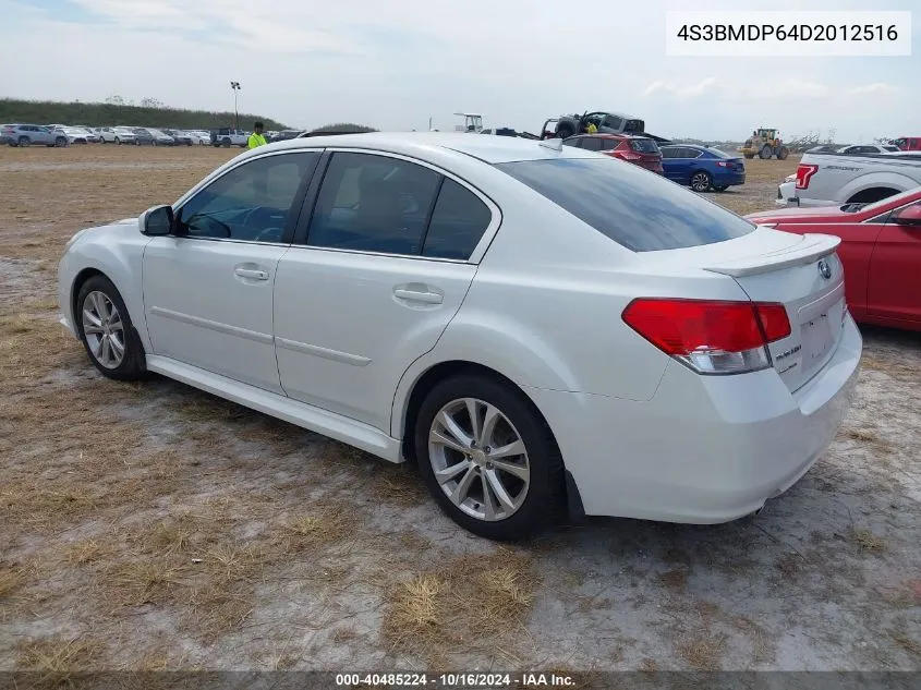 4S3BMDP64D2012516 2013 Subaru Legacy 3.6R Limited