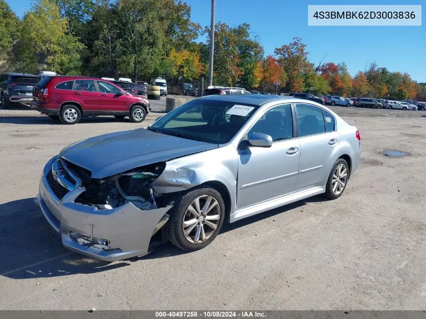 2013 Subaru Legacy 2.5I Limited VIN: 4S3BMBK62D3003836 Lot: 40497258