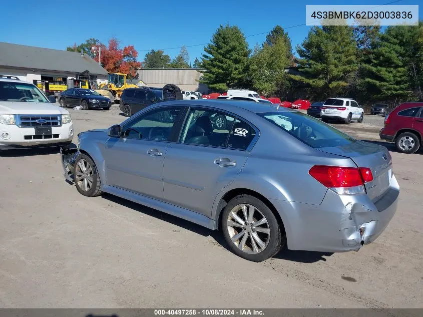 2013 Subaru Legacy 2.5I Limited VIN: 4S3BMBK62D3003836 Lot: 40497258