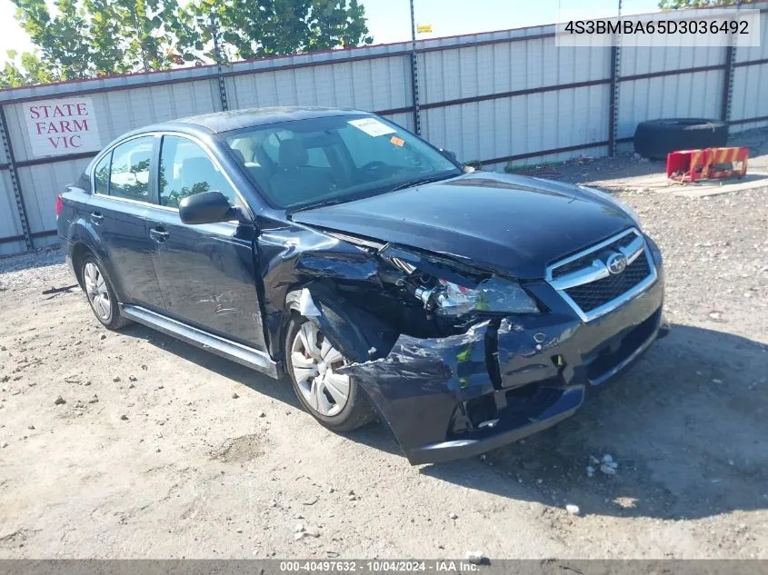 2013 Subaru Legacy 2.5I VIN: 4S3BMBA65D3036492 Lot: 40497632