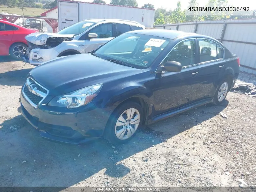 2013 Subaru Legacy 2.5I VIN: 4S3BMBA65D3036492 Lot: 40497632