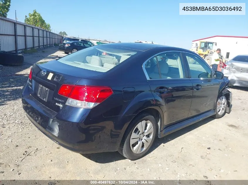 2013 Subaru Legacy 2.5I VIN: 4S3BMBA65D3036492 Lot: 40497632