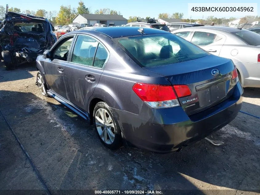 2013 Subaru Legacy 2.5I Limited VIN: 4S3BMCK60D3045962 Lot: 40505771