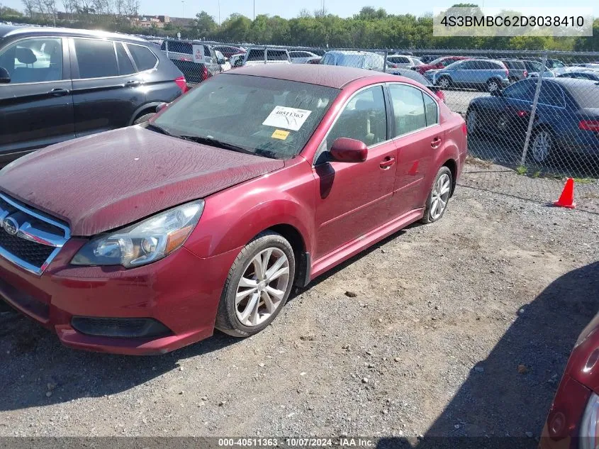 2013 Subaru Legacy 2.5I Premium VIN: 4S3BMBC62D3038410 Lot: 40511363