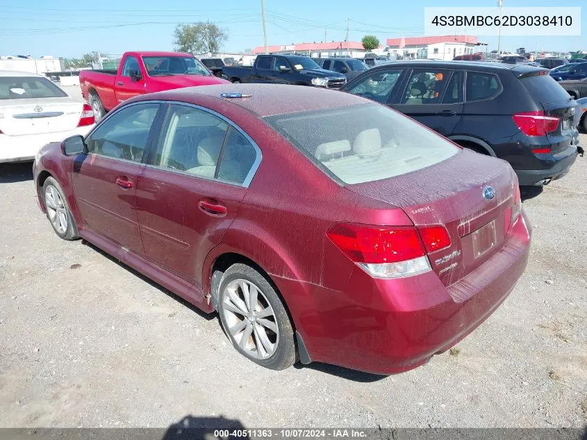 2013 Subaru Legacy 2.5I Premium VIN: 4S3BMBC62D3038410 Lot: 40511363