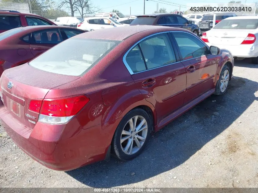 2013 Subaru Legacy 2.5I Premium VIN: 4S3BMBC62D3038410 Lot: 40511363