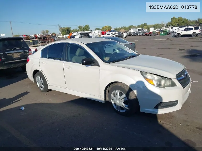 2013 Subaru Legacy 2.5I VIN: 4S3BMAA66D1010778 Lot: 40549821