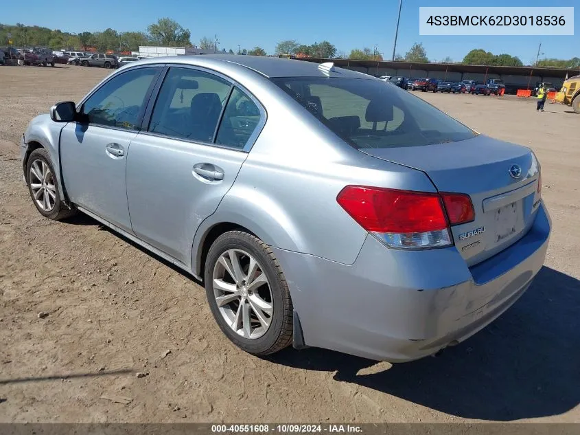 2013 Subaru Legacy 2.5I Limited VIN: 4S3BMCK62D3018536 Lot: 40551608