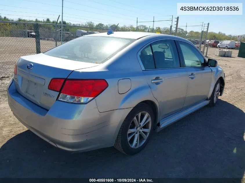 2013 Subaru Legacy 2.5I Limited VIN: 4S3BMCK62D3018536 Lot: 40551608