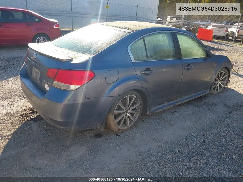 2013 Subaru Legacy 2.5 I Sport VIN: 4S3BMCG64D3028915 Lot: 40566125