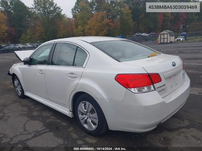 2013 Subaru Legacy 2.5I VIN: 4S3BMBA63D3039469 Lot: 40595043