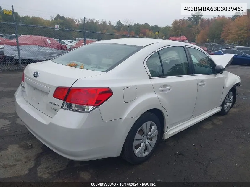 2013 Subaru Legacy 2.5I VIN: 4S3BMBA63D3039469 Lot: 40595043