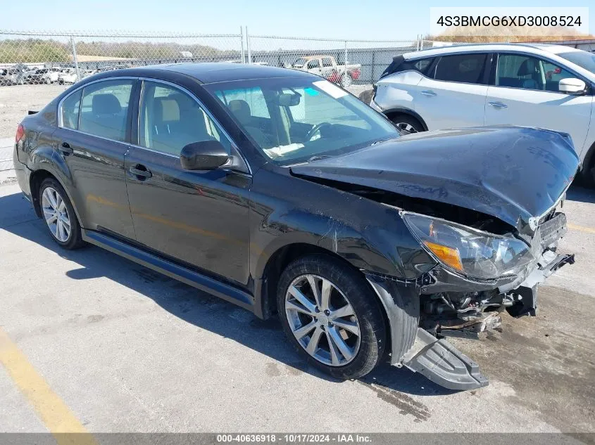 2013 Subaru Legacy 2.5I Premium VIN: 4S3BMCG6XD3008524 Lot: 40636918