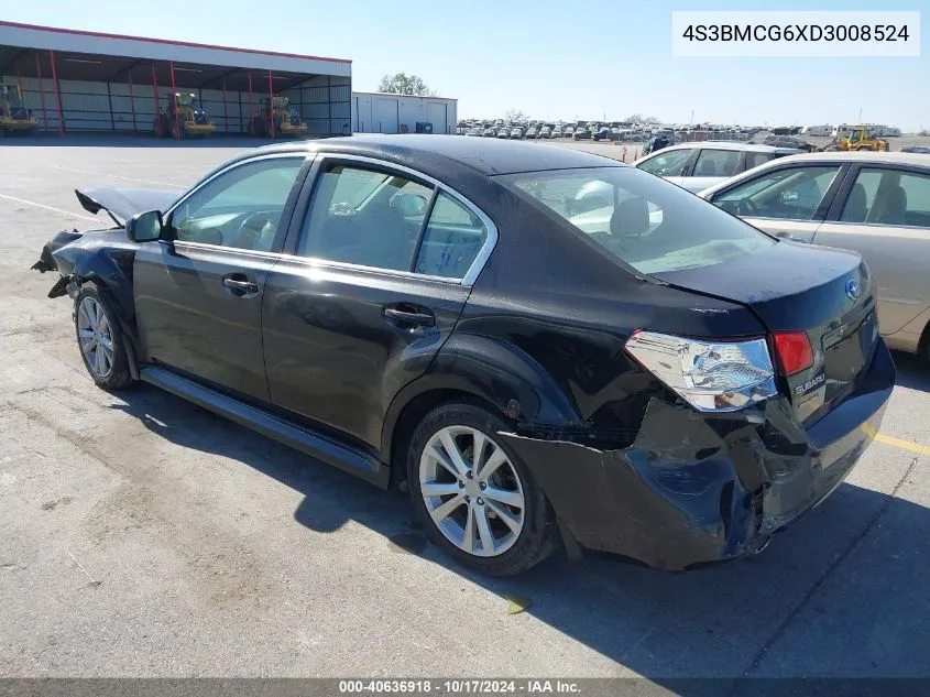 2013 Subaru Legacy 2.5I Premium VIN: 4S3BMCG6XD3008524 Lot: 40636918