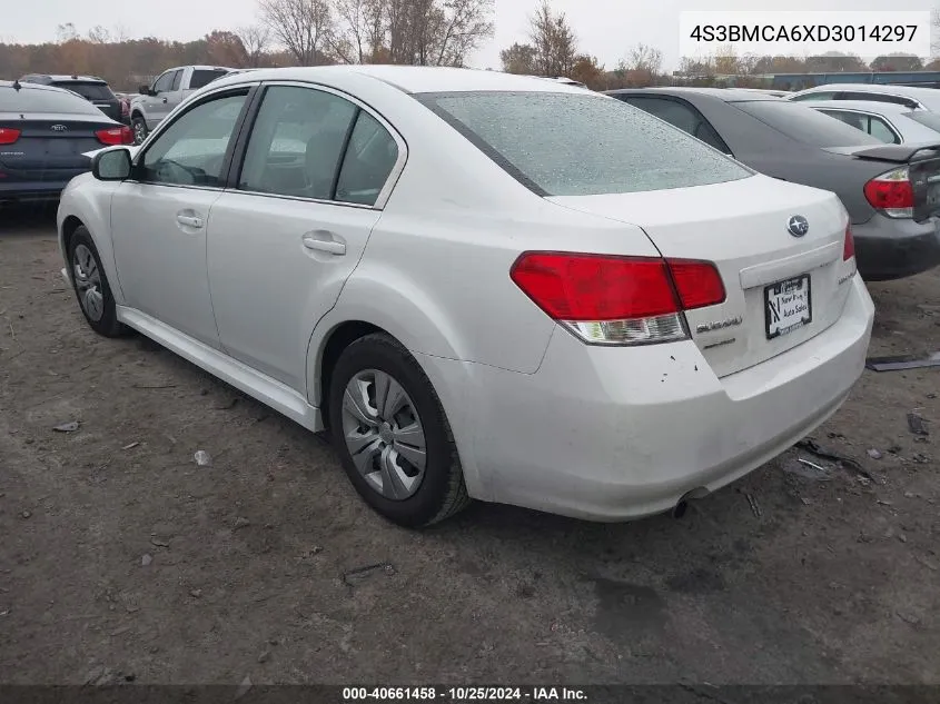 2013 Subaru Legacy 2.5I VIN: 4S3BMCA6XD3014297 Lot: 40661458