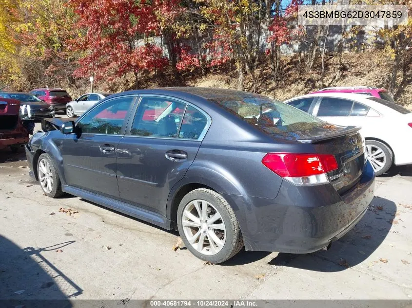 2013 Subaru Legacy 2.5I Premium VIN: 4S3BMBG62D3047859 Lot: 40681794