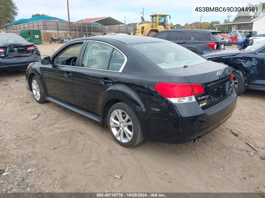 2013 Subaru Legacy 2.5I Premium VIN: 4S3BMBC69D3044981 Lot: 40710776