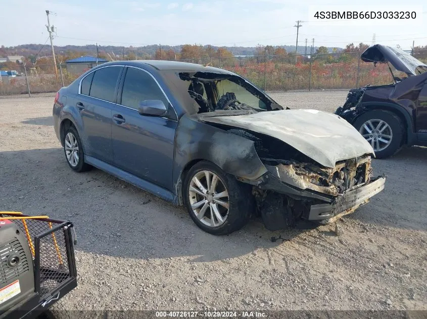 2013 Subaru Legacy 2.5I Premium VIN: 4S3BMBB66D3033230 Lot: 40726127