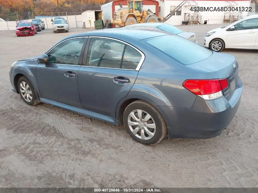 2013 Subaru Legacy 2.5I VIN: 4S3BMCA68D3041322 Lot: 40729646