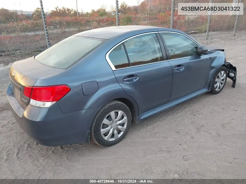 2013 Subaru Legacy 2.5I VIN: 4S3BMCA68D3041322 Lot: 40729646