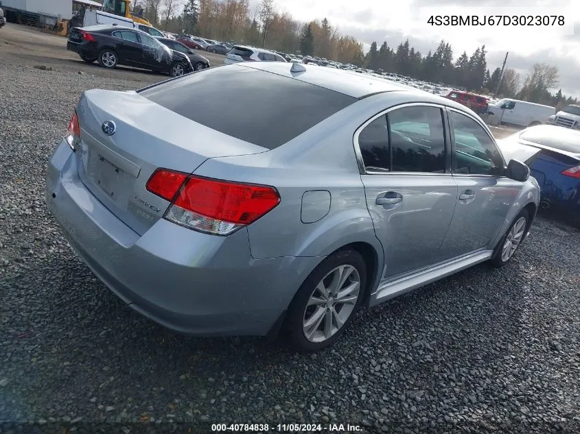 2013 Subaru Legacy 2.5I Limited VIN: 4S3BMBJ67D3023078 Lot: 40784838