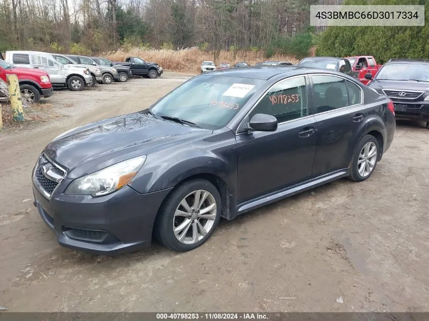 2013 Subaru Legacy 2.5I Premium VIN: 4S3BMBC66D3017334 Lot: 40798253