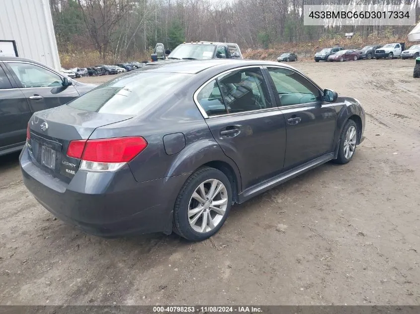 2013 Subaru Legacy 2.5I Premium VIN: 4S3BMBC66D3017334 Lot: 40798253